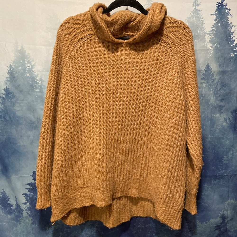 Aerie Chunky Hooded Knit Hooded Sweater Women's Size Medium